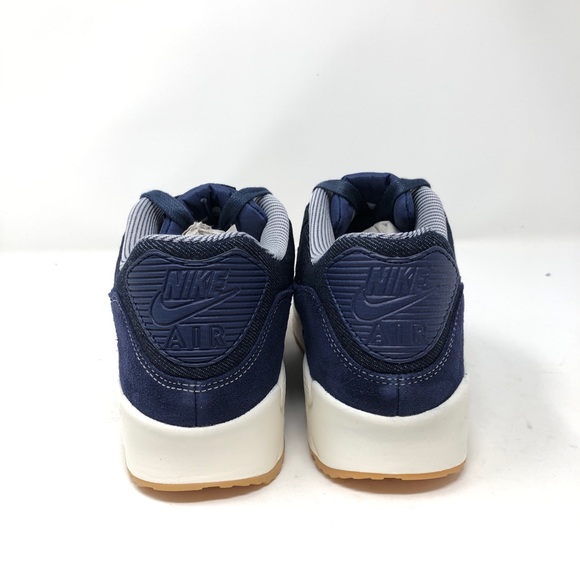 NIKE Air Max 90 SE Women's Shoes Denim Blue White - Picture 4 of 8
